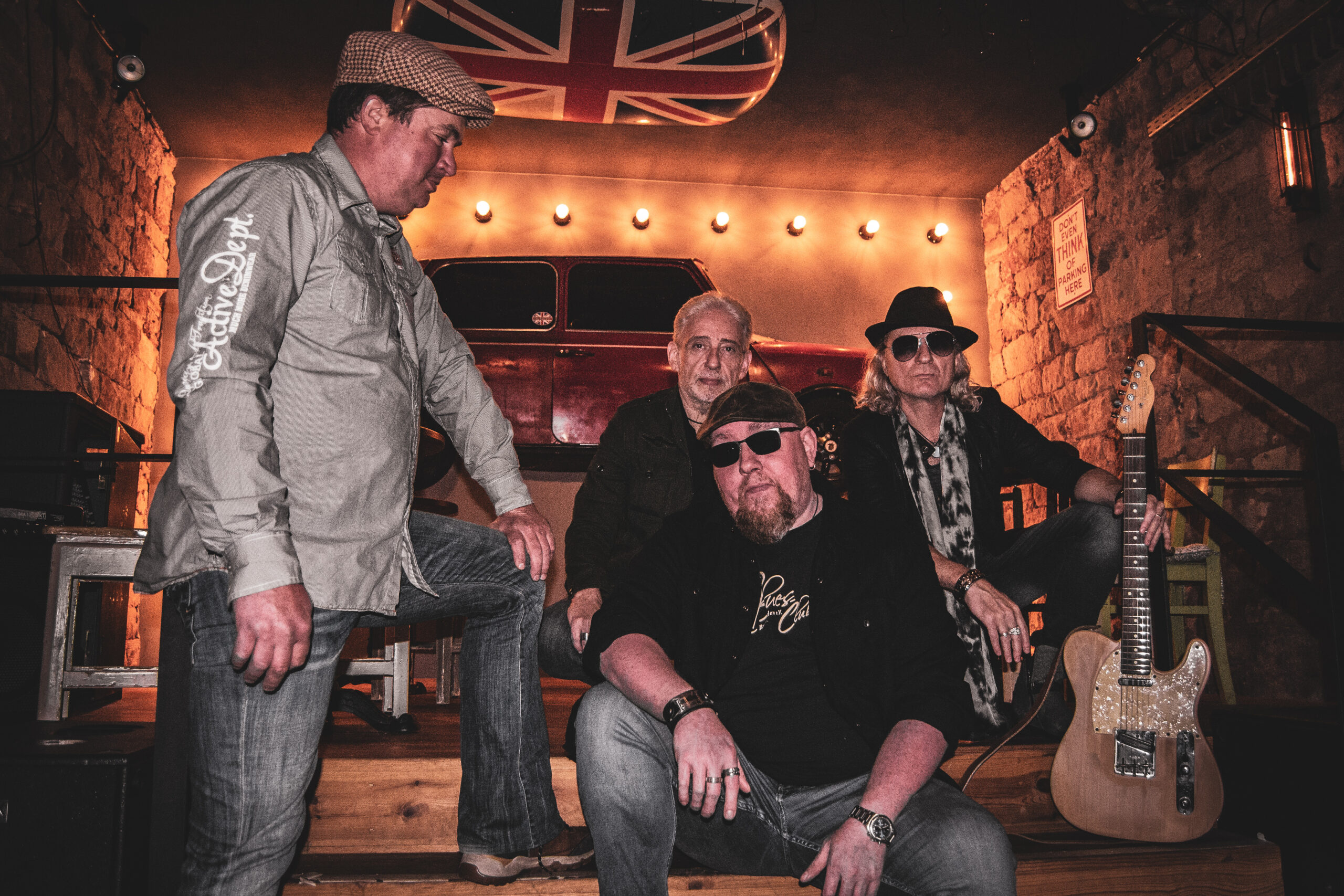 Bandfotografie, Rockband auf Bühne